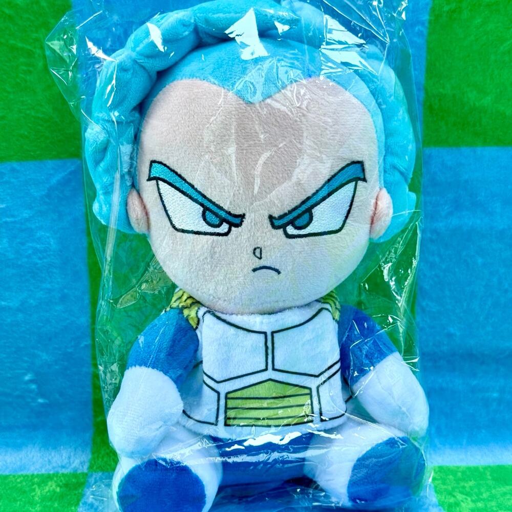 DRAGON BALL SUPER Vegeta Plush SEALED Sitting Pose Super Saiyan Blue Form SSJB